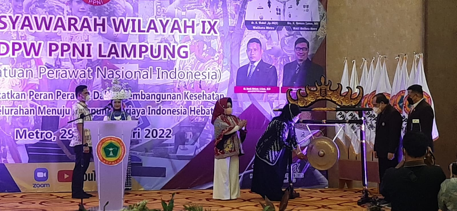 Nunik Buka Muswil IX DPW PPNI Lampung