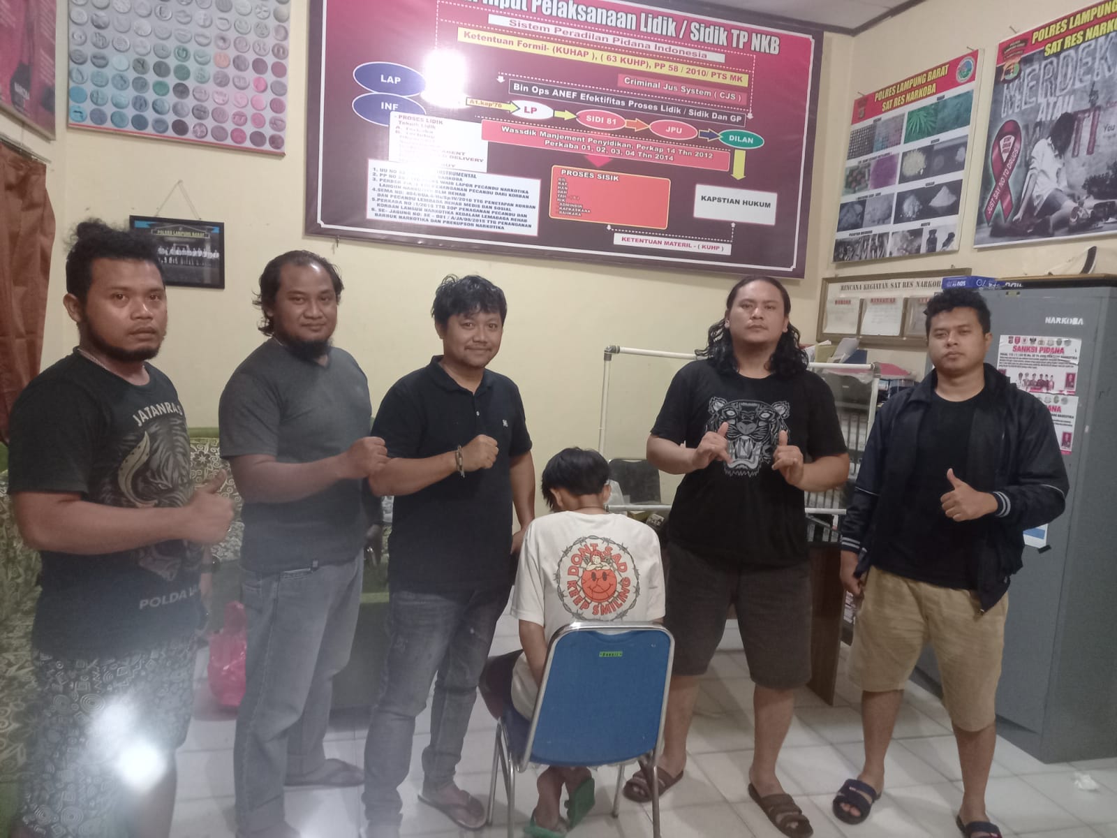 Baru Bebas, Warga Pesisir Barat Ini Masuk Penjara Lagi