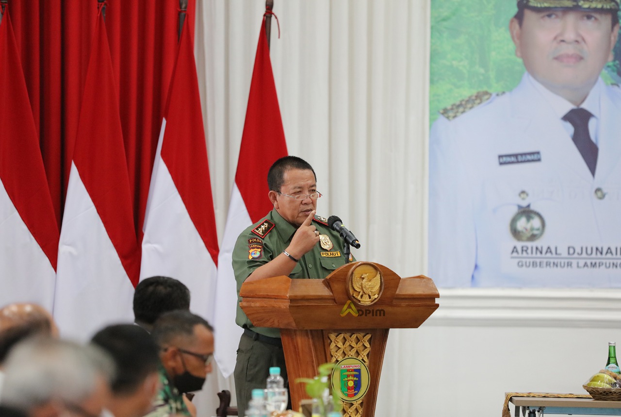 Rakor Kehutanan Tahun 2022, Gubernur Arinal Ajak Sinergikan Pembangunan Kehutanan Pusat, Daerah, dan Kabupaten