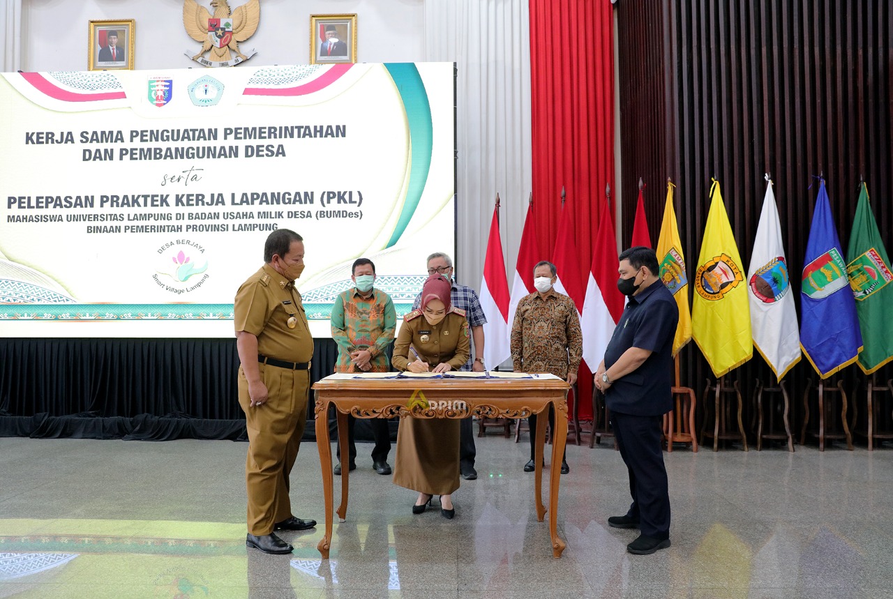Gubernur Lepas PKL Mahasiswa Unila di BUMDes Binaan Pemprov