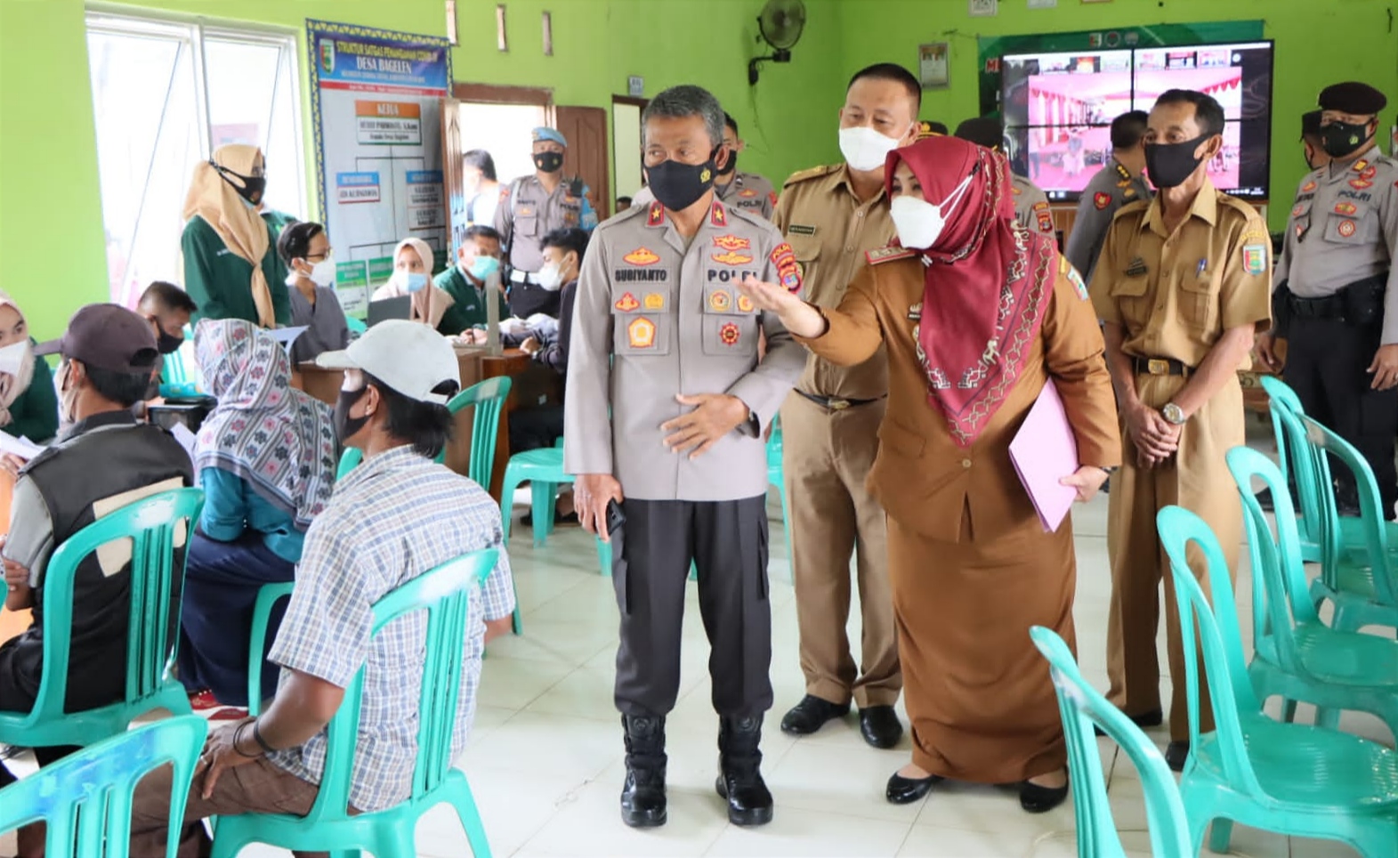 Tinjau Vaksinasi di Lapas Perempuan, Wakapolda Lampung: Vaksinasi Langkah Pencegahan yang Efekti