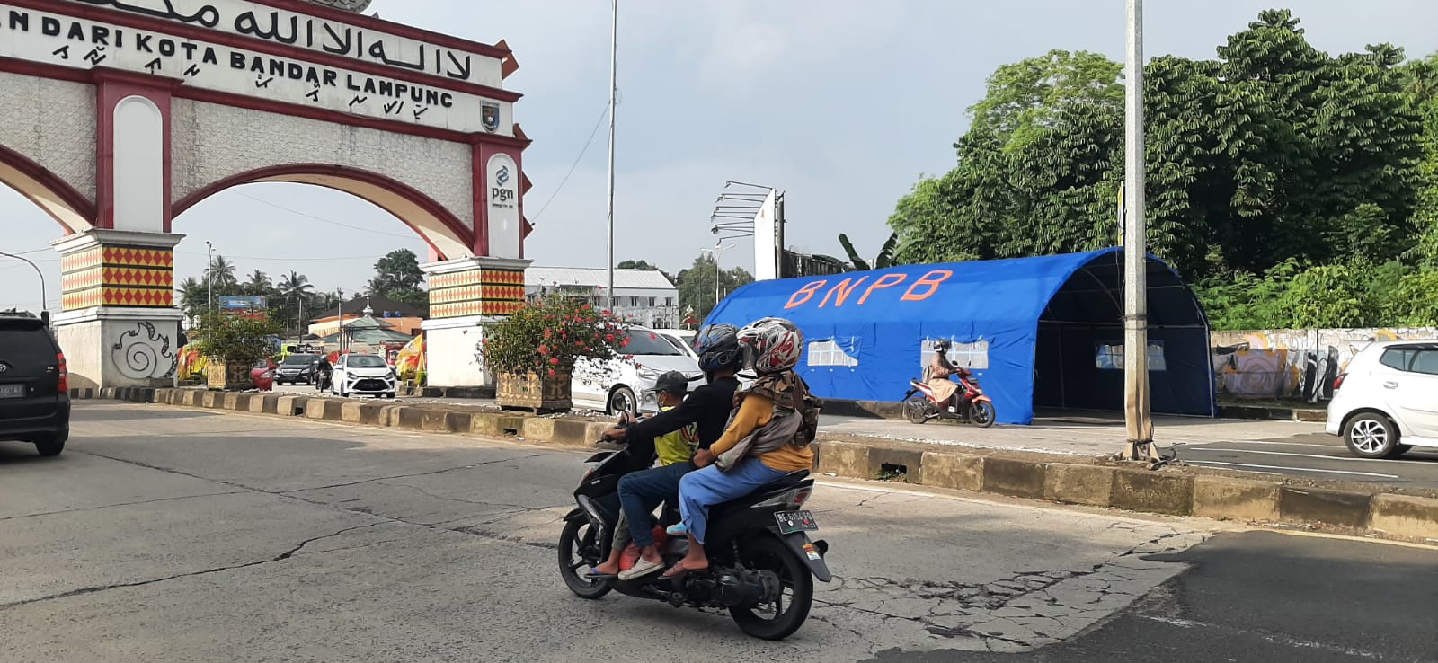 Posko Pengetatan Mulai Berdiri di Perbatasan Bandarlampung