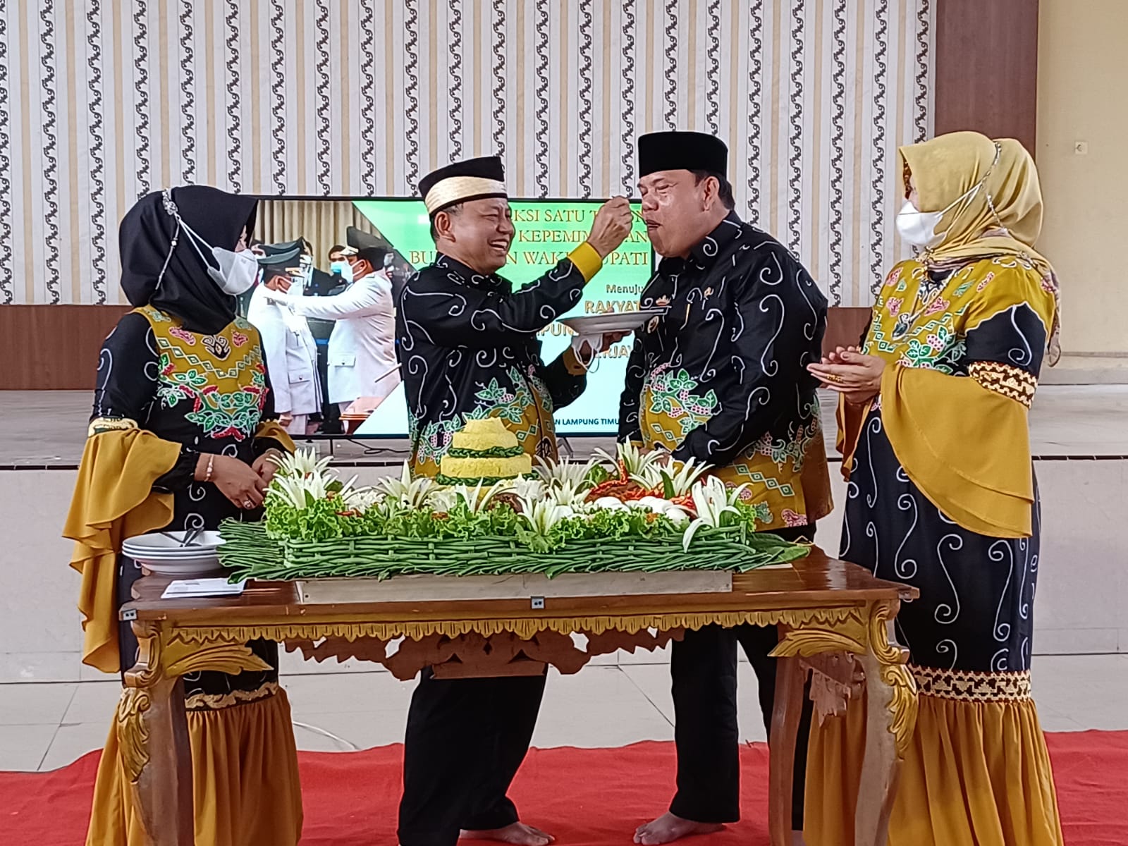 Satu Tahun Kepemimpinan di Lampung Timur, M. Dawam dan Azwar Hadi Gelar Tasyakuran