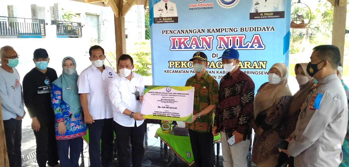 Pekon Pagelaran Jadi Kampung Budidaya Ikan Nila
