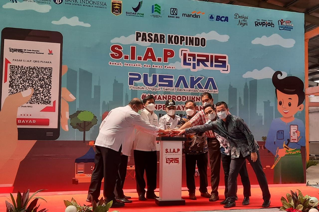 QRIS Hadir di Pasar Kopindo Metro
