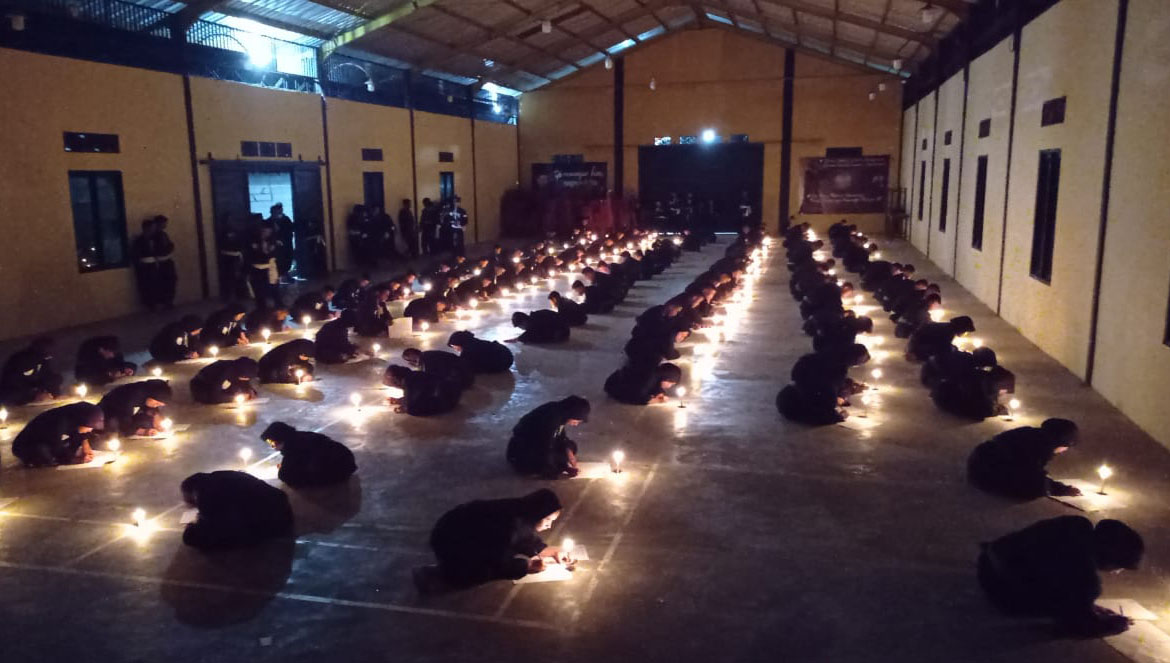 Ratusan Siswa PSHT Lambar Ujian Kenaikan Sabuk