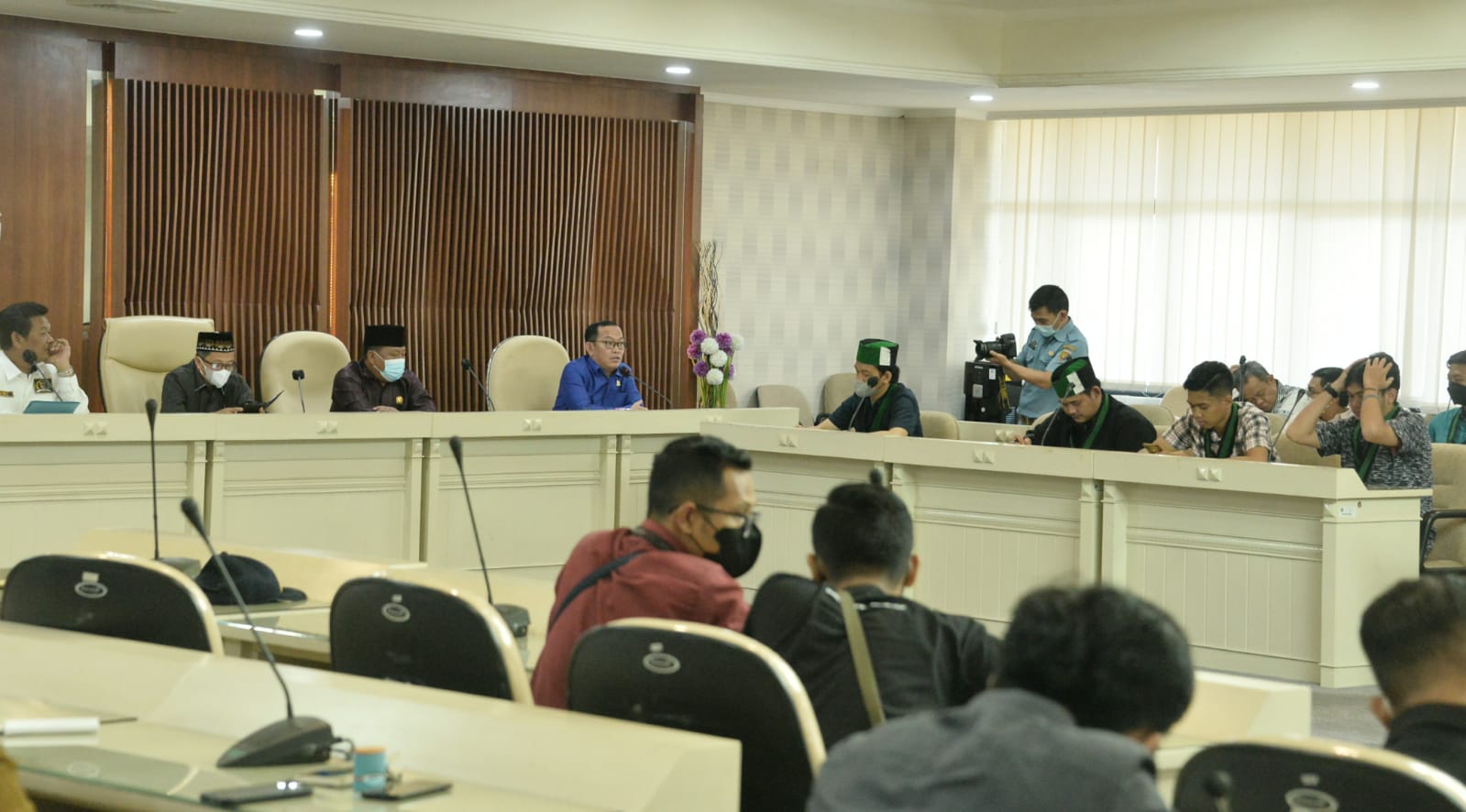 Polresta Bandarlampung dan Jajaran Pantau Audiensi HMI ke Kantor DPRD