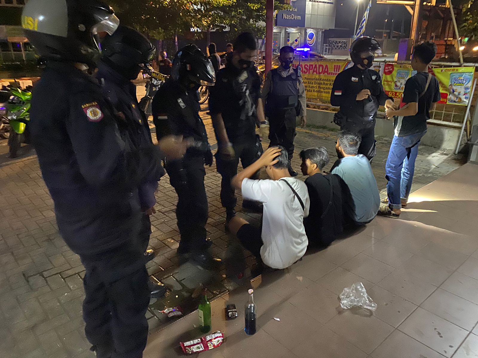 Bawa Barang Terlarang, 5 Pelajar Diamankan Polresta Bandarlampung