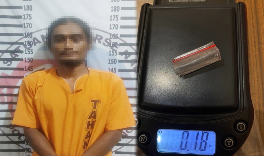 Simpan Sabu di Jaket, Buruh Asal Tubaba Ditangkap Polisi
