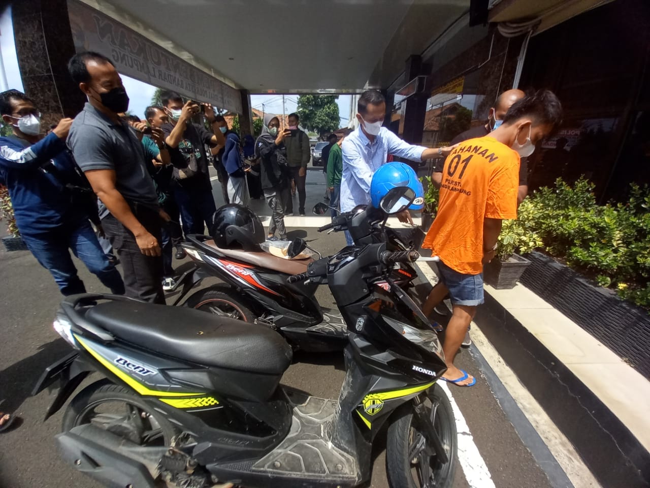 Unjuk Taji, Tim Begal Polresta Bandarlampung Ringkus Pelaku Curanmor