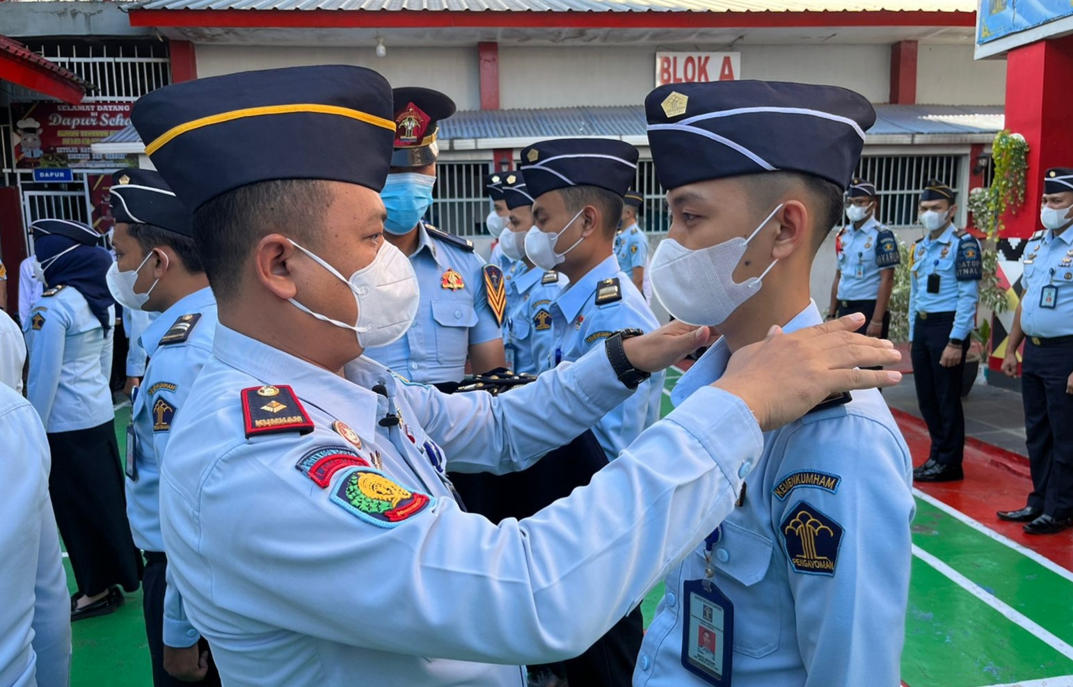 13 Pegawai Rutan Kotaagung Naik Pangkat