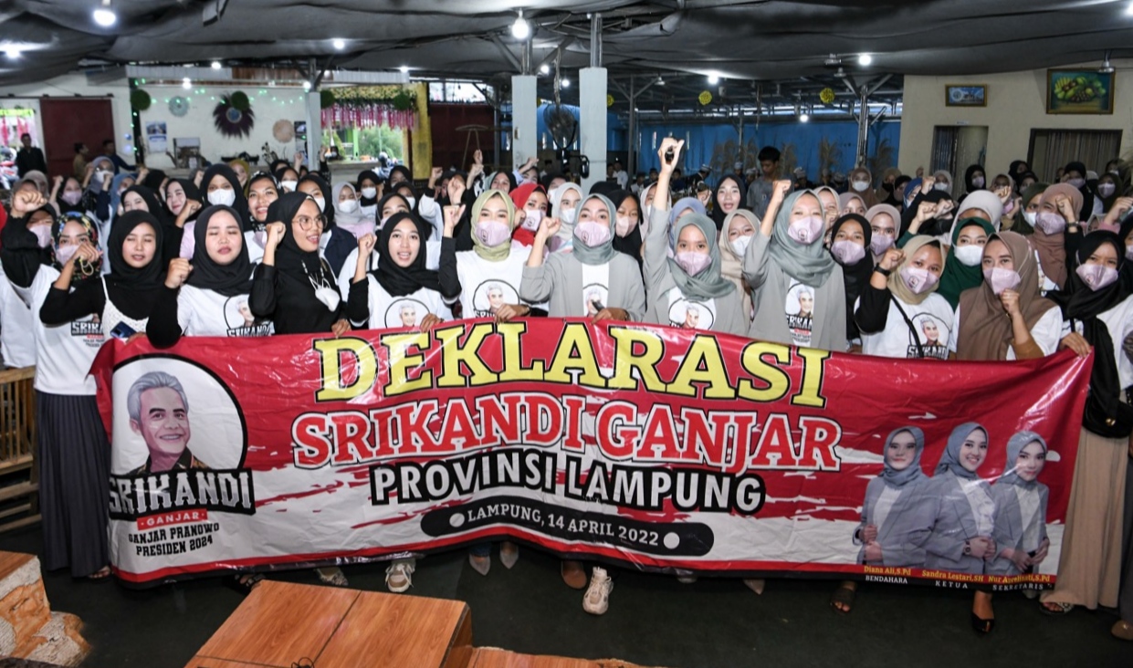 Srikandi Ganjar Lampung Deklarasi Ganjar Pranowo Presiden 2024